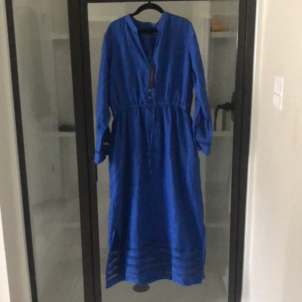 Tahari Blue Maxi Dress